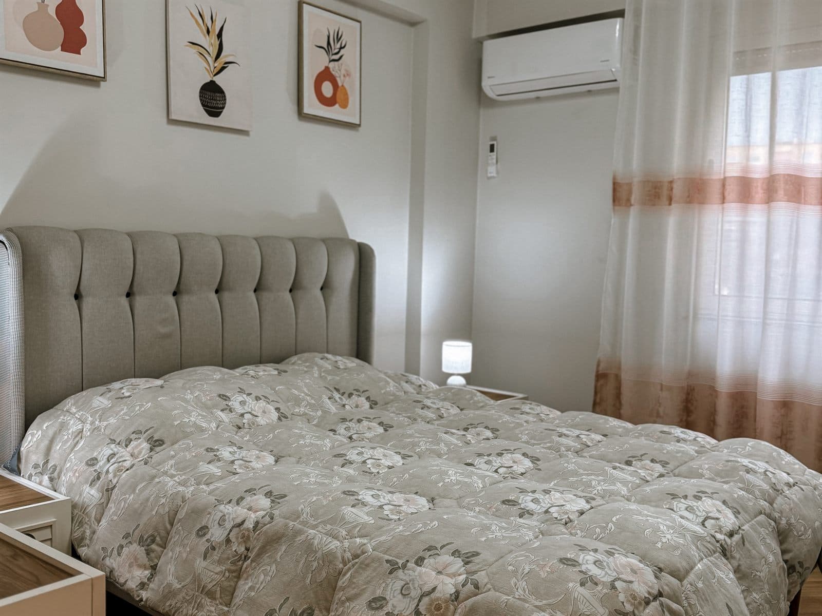 Autokton City Apartment Tirana separate bedroom with double bed