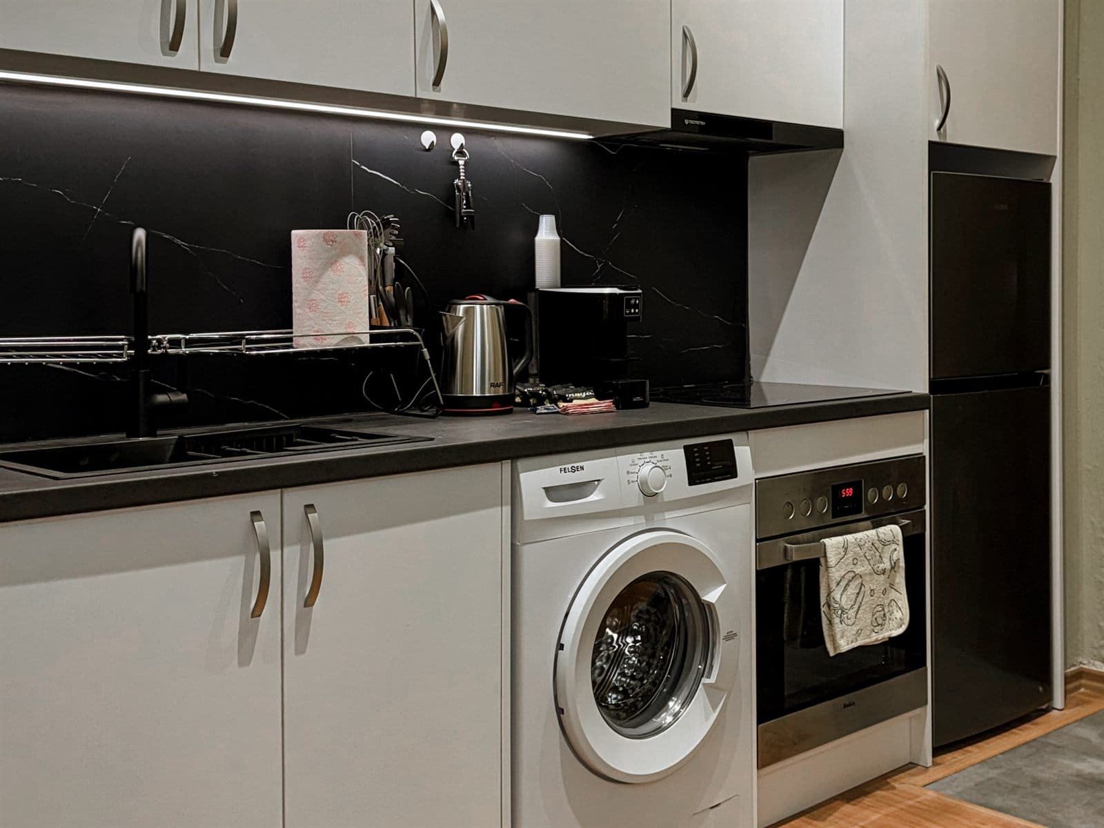 Autokton Urban Duplex Tirana equipped kitchen
