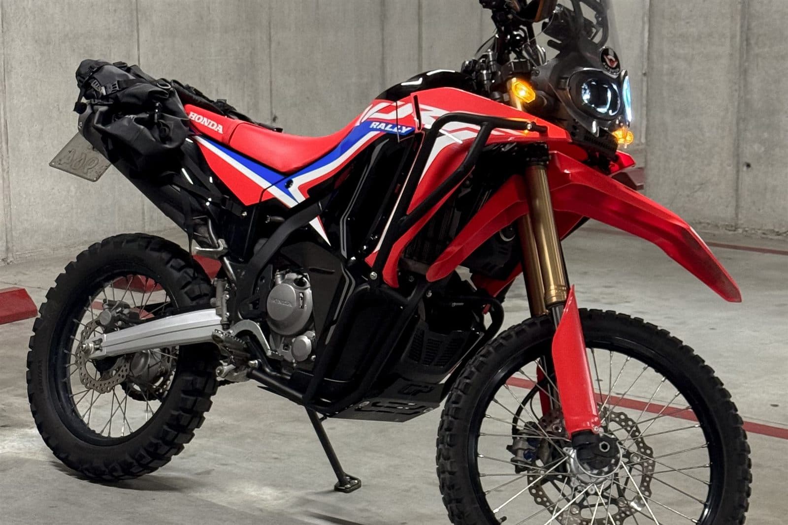 Honda CRF300L Rally front three-quarter view