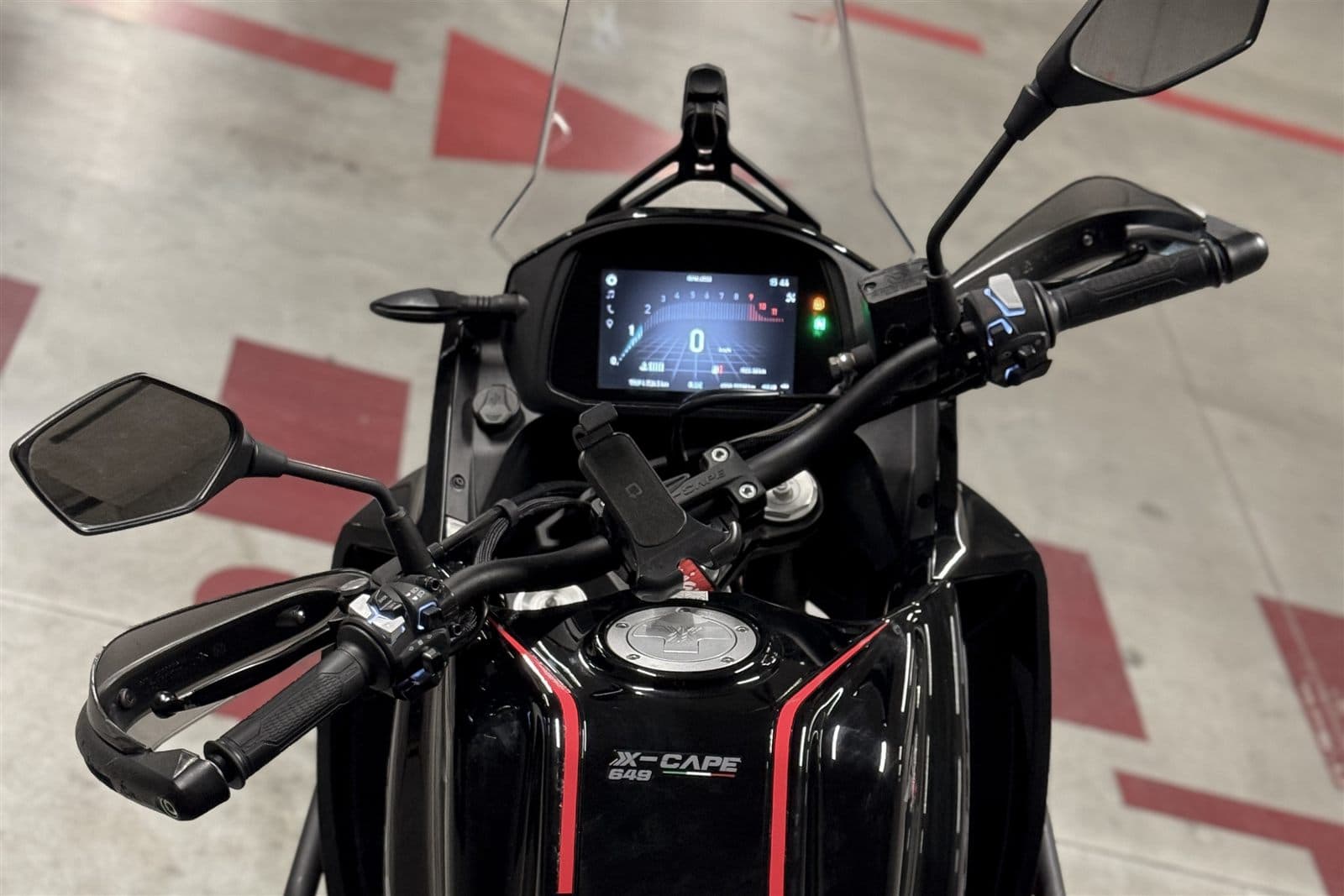 Moto Morini X-Cape 650 side detail